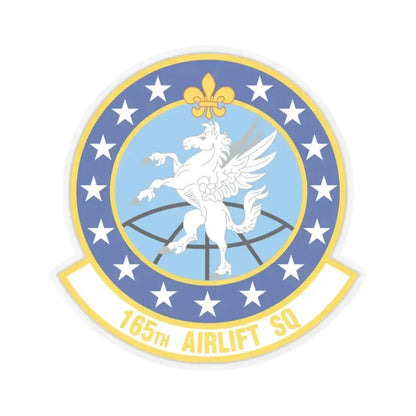 165 Airlift Squadron (U.S. Air Force) STICKER Vinyl Kiss-Cut Decal 3 Inch Transparent - The Sticker Space