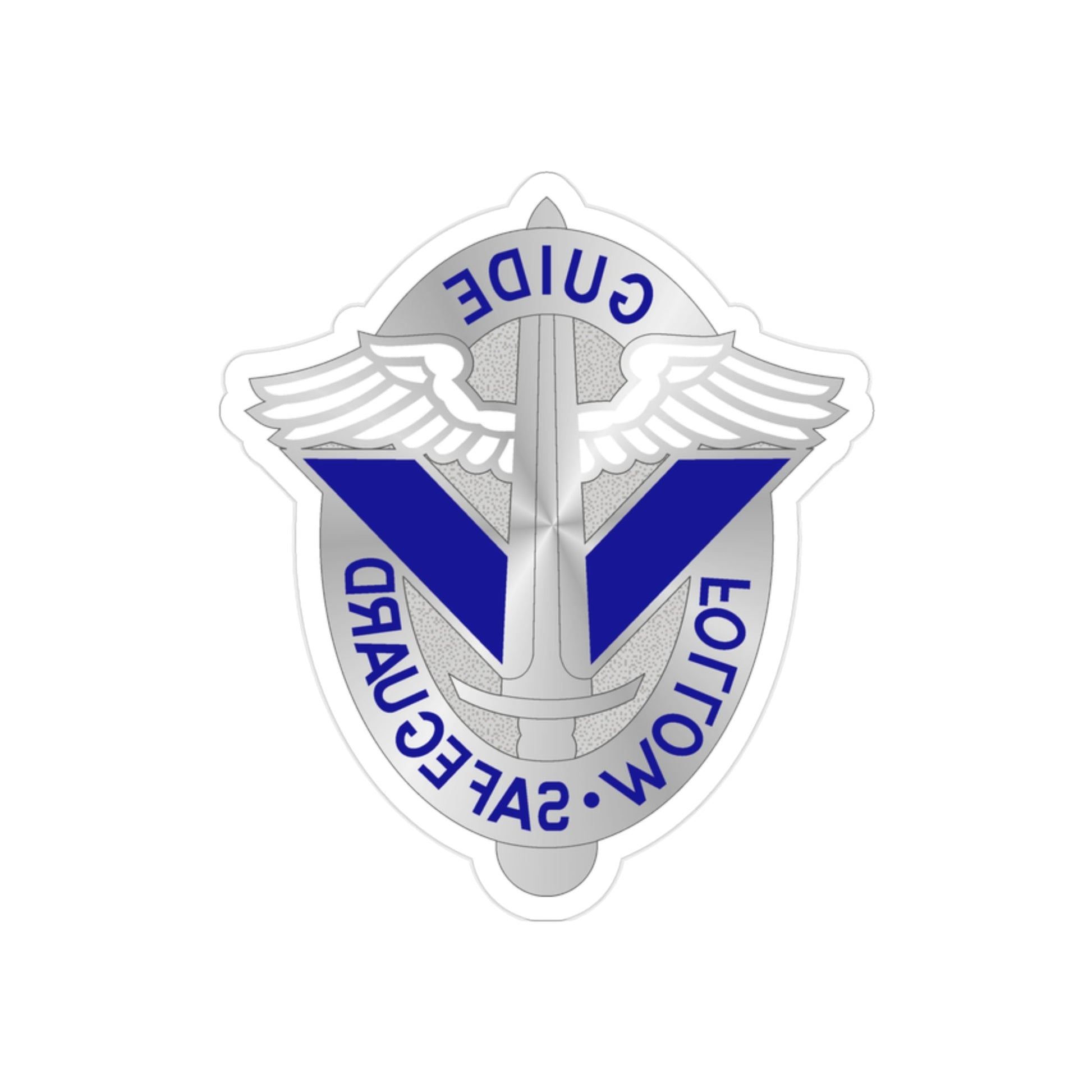 165 Aviation Group (U.S. Army) REVERSE PRINT Transparent STICKER-2" × 2"-The Sticker Space