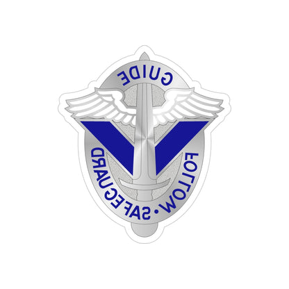 165 Aviation Group (U.S. Army) REVERSE PRINT Transparent STICKER-4" × 4"-The Sticker Space