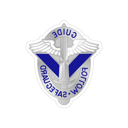 165 Aviation Group (U.S. Army) REVERSE PRINT Transparent STICKER-5" × 5"-The Sticker Space