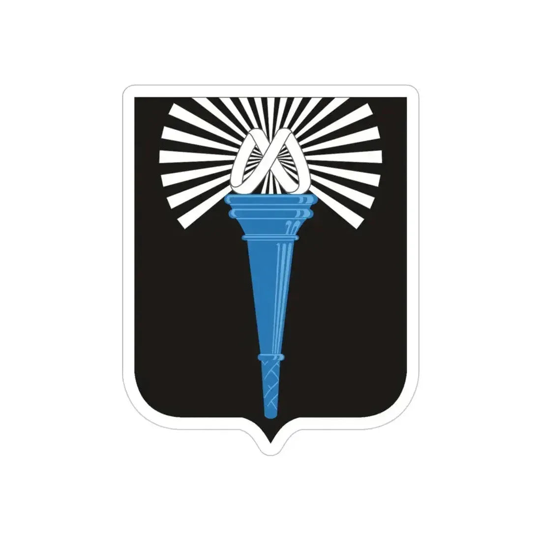 165 Military Intelligence Battalion 2 (U.S. Army) REVERSE PRINT Transparent Die-Cut STICKER 4 Inch Die-Cut Transparent - The Sticker Space