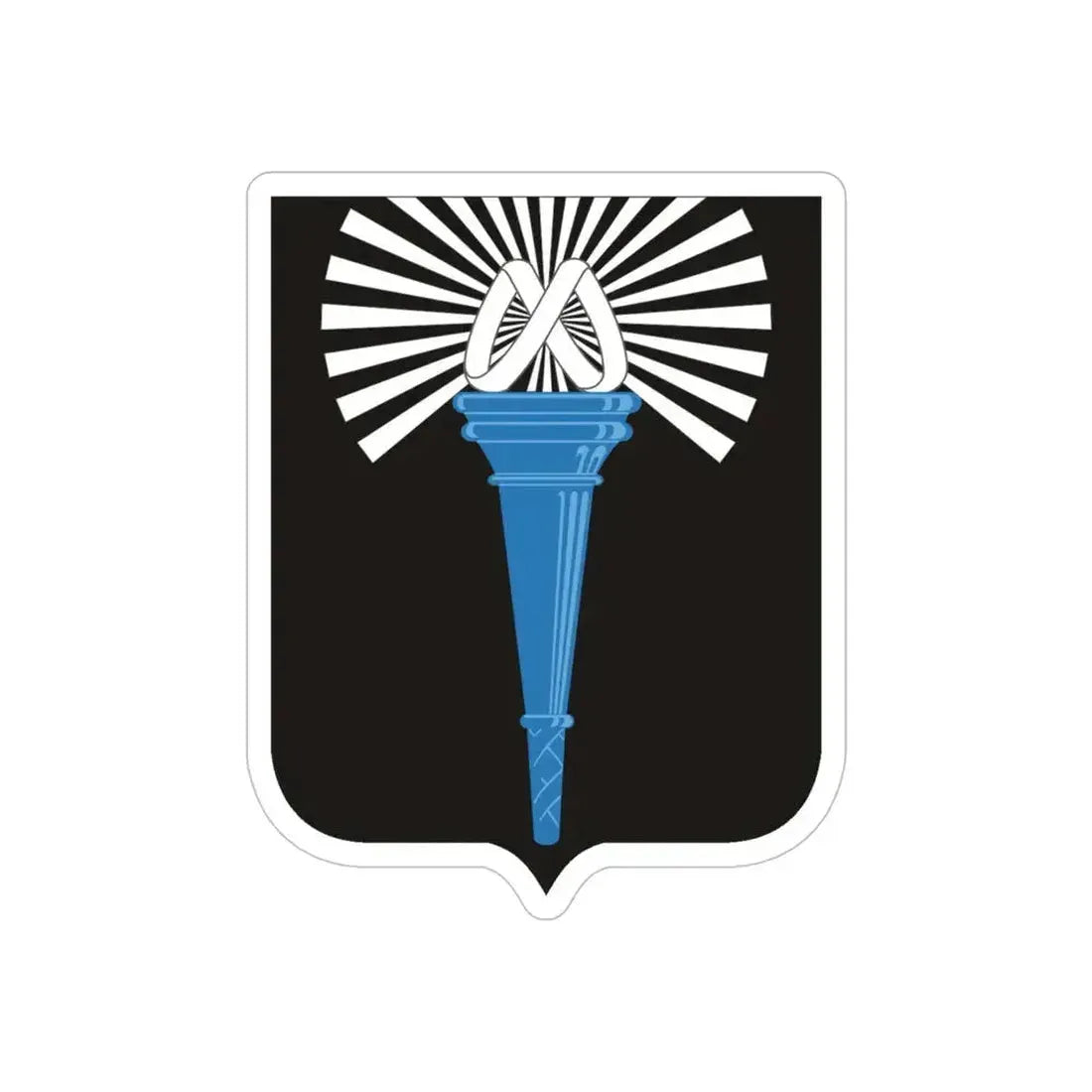 165 Military Intelligence Battalion 2 (U.S. Army) REVERSE PRINT Transparent Die-Cut STICKER 5 Inch Die-Cut Transparent - The Sticker Space