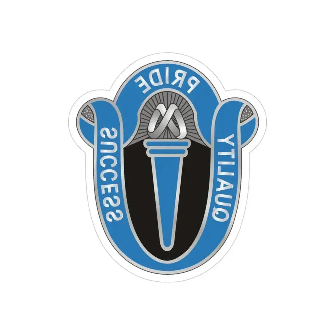 165 Military Intelligence Battalion (U.S. Army) REVERSE PRINT Transparent Die-Cut STICKER 3 Inch Die-Cut Transparent - The Sticker Space