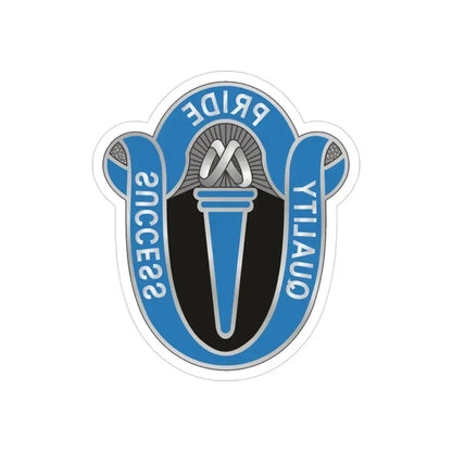 165 Military Intelligence Battalion (U.S. Army) REVERSE PRINT Transparent Die-Cut STICKER 3 Inch Die-Cut Transparent - The Sticker Space