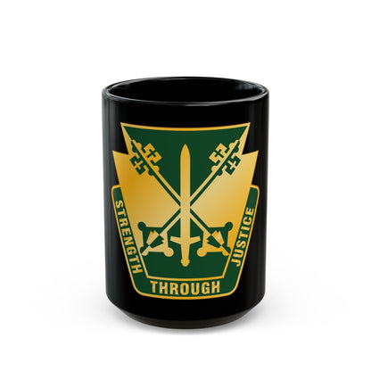 165 Military Police Pennsylvania National Guard (U.S. Army) Black Coffee Mug-15oz-The Sticker Space