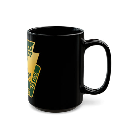 165 Military Police Pennsylvania National Guard (U.S. Army) Black Coffee Mug-The Sticker Space