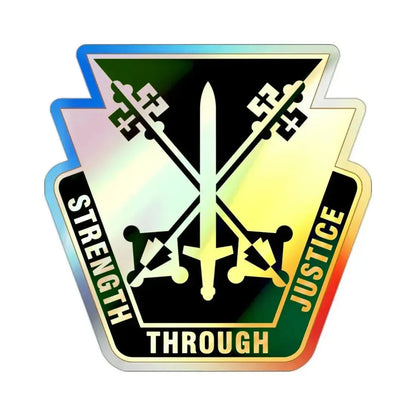 165 Military Police Pennsylvania National Guard (U.S. Army) Holographic STICKER Die-Cut Vinyl Decal 2 Inch Holographic - The Sticker Space