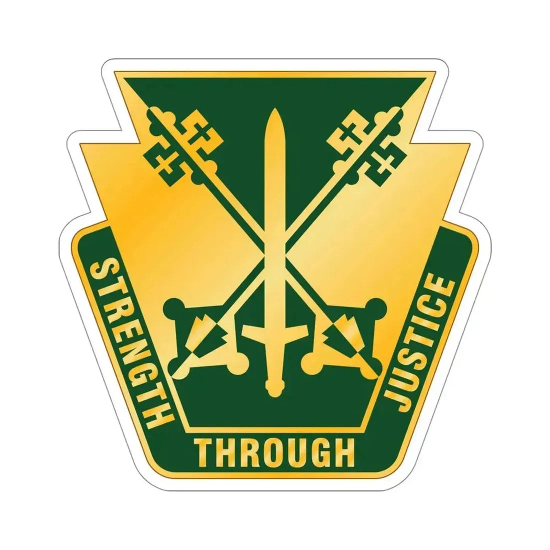 165 Military Police Pennsylvania National Guard (U.S. Army) STICKER Vinyl Die-Cut Decal 4 Inch - The Sticker Space