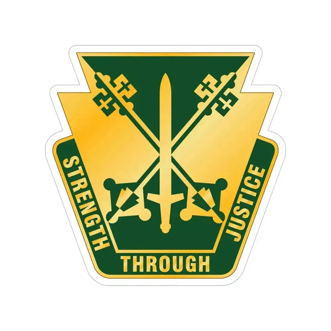 165 Military Police Pennsylvania National Guard (U.S. Army) Transparent STICKER Die-Cut Vinyl Decal 5 Inch - The Sticker Space