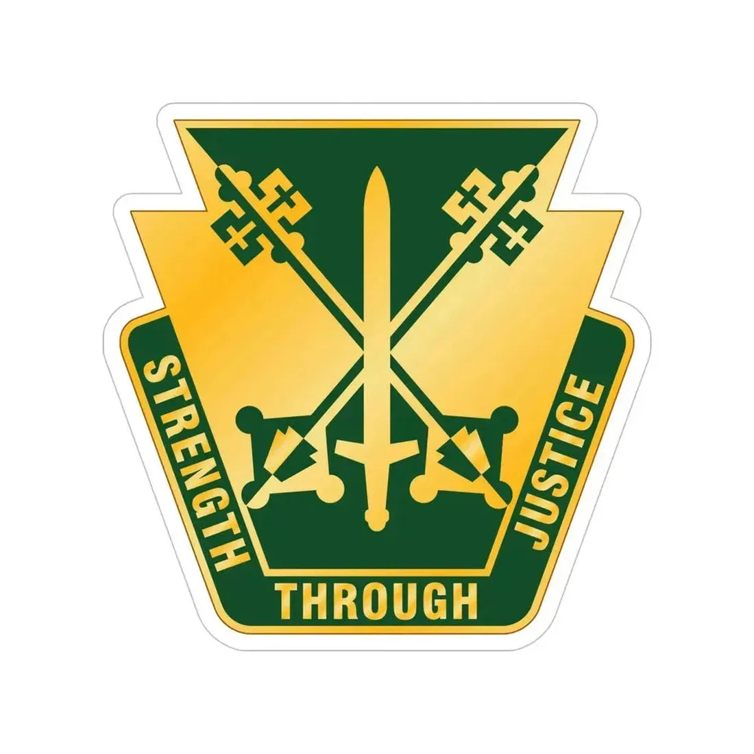 165 Military Police Pennsylvania National Guard (U.S. Army) Transparent STICKER Die-Cut Vinyl Decal 6 Inch - The Sticker Space