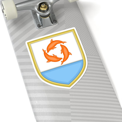 Anguilla coat of arms (United Kingdom) (Coat of Arms) STICKER Vinyl Kiss-Cut Decal