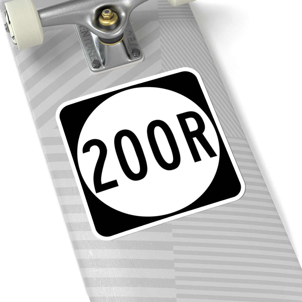 PR tertiary 200R (Puerto Rico) (Road Sign) STICKER Vinyl Kiss-Cut Decal