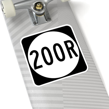 PR tertiary 200R (Puerto Rico) (Road Sign) STICKER Vinyl Kiss-Cut Decal