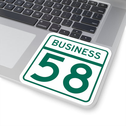 MD Route 58 Business (Maryland) (Road Sign) STICKER Vinyl Kiss-Cut Decal