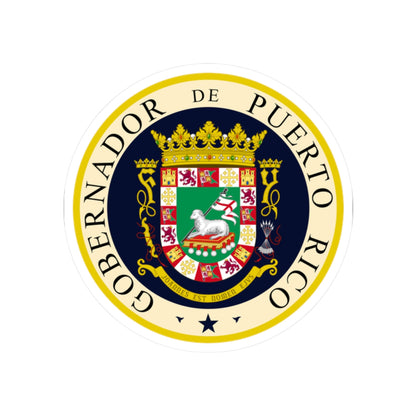 Seal of the Governor of Puerto Rico - STICKER Vinyl Kiss-Cut Decal