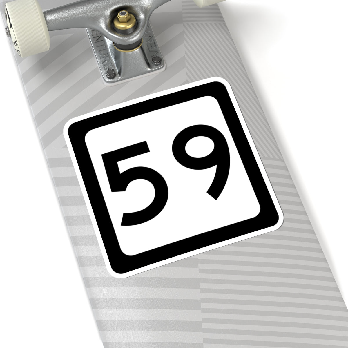 WV-59 (Virginia) (Road Sign) STICKER Vinyl Kiss-Cut Decal