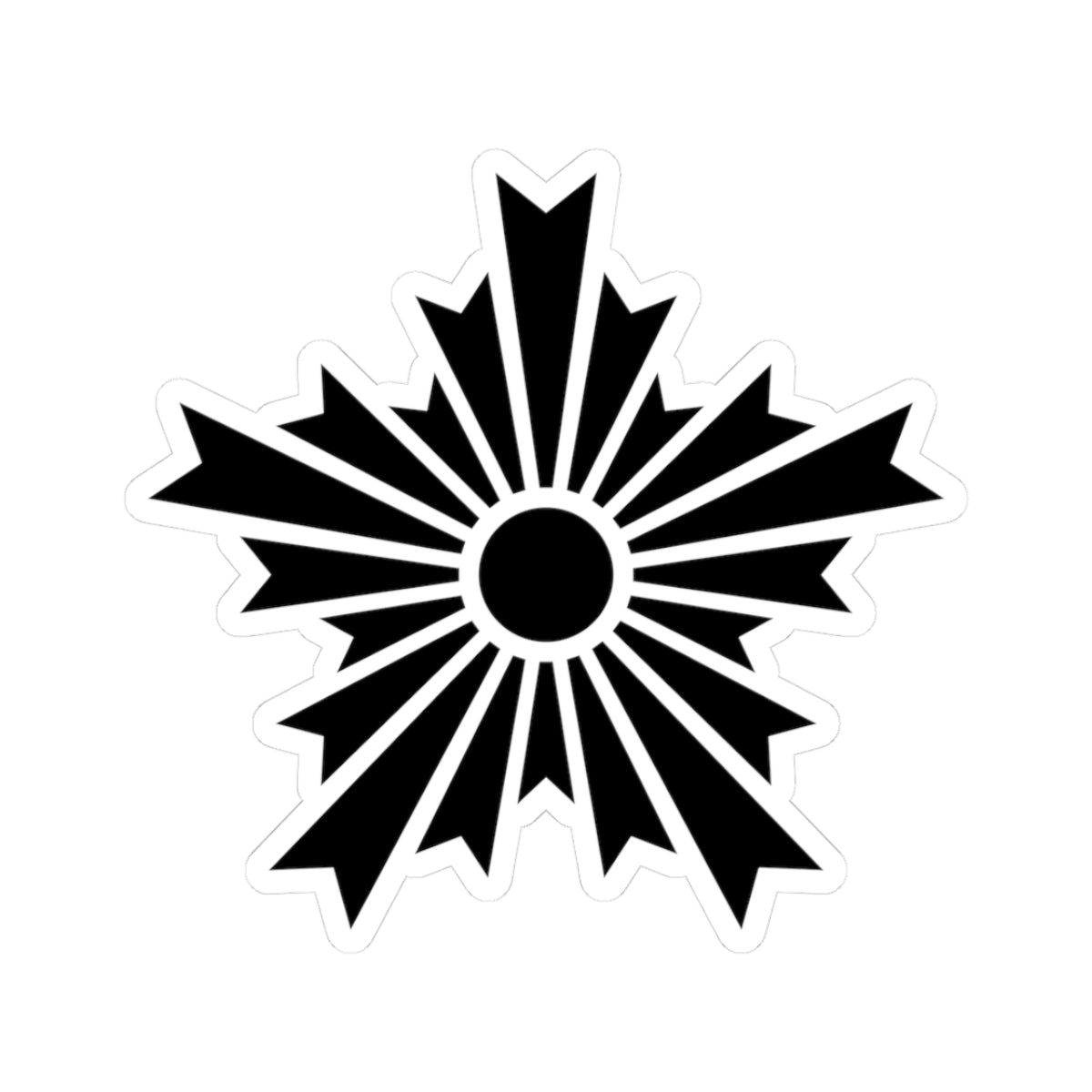 Asahikage black (Japan) (Coat of Arms) STICKER Vinyl Kiss-Cut Decal