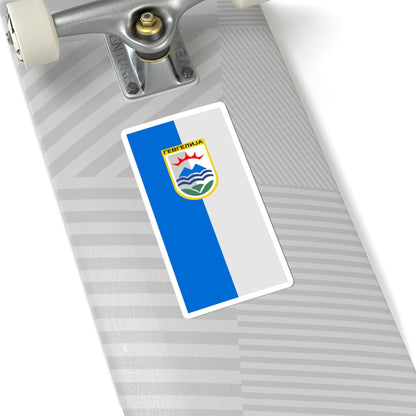 Flag of Gevgelija Municipality North Macedonia (North Macedonia) STICKER Vinyl Kiss-Cut Decal