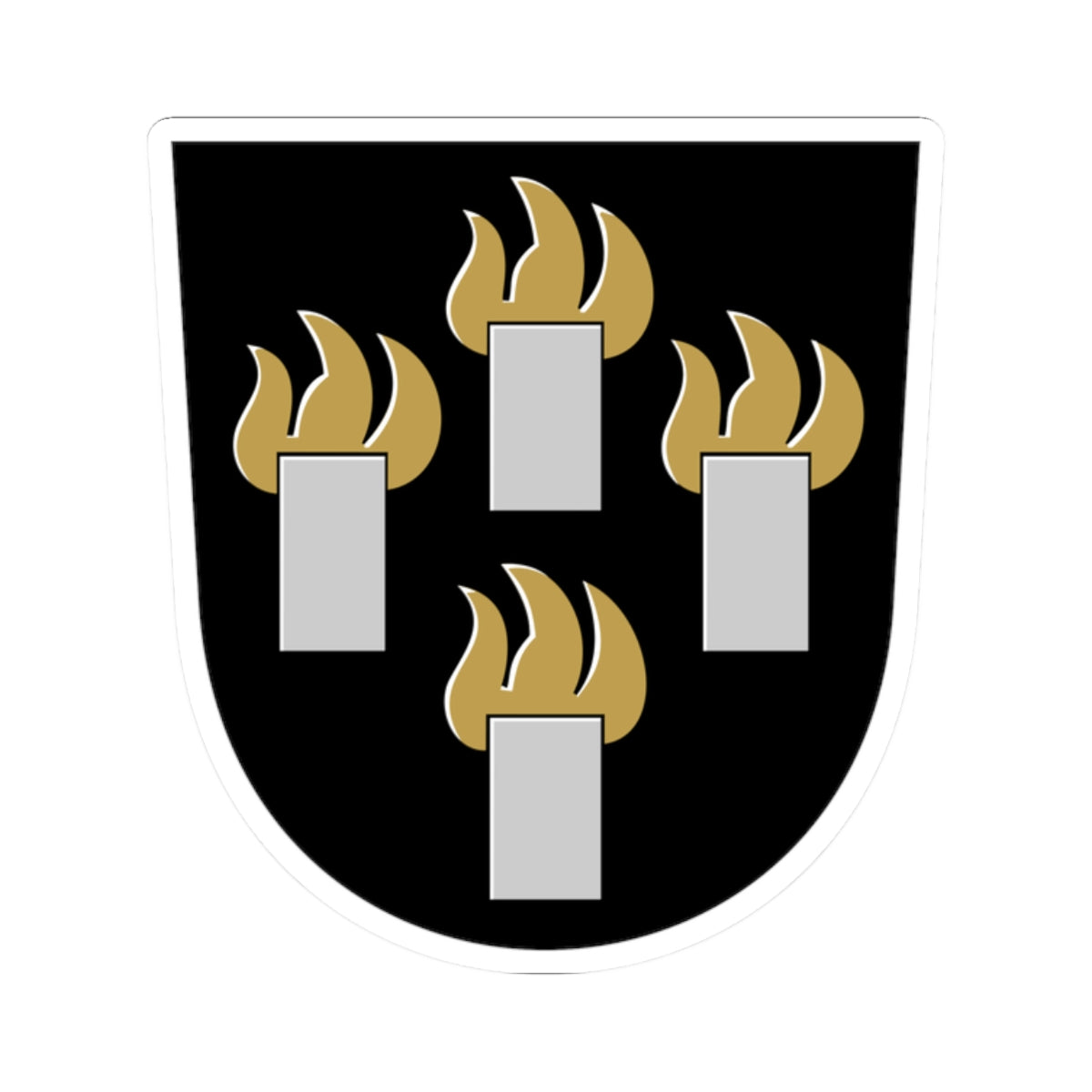 Suomussalmi.vaakuna (Finland) (Coat of Arms) STICKER Vinyl Kiss-Cut Decal
