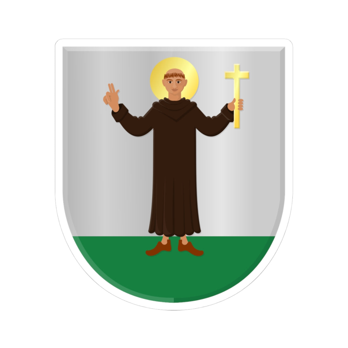 Best wapen 1821 (Netherlands) (Coat of Arms) STICKER Vinyl Kiss-Cut Decal