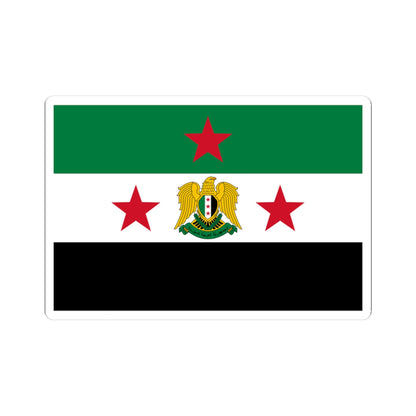 Flag of the Minister of Defense of Syria 2024present (Syria) STICKER Vinyl Kiss-Cut Decal
