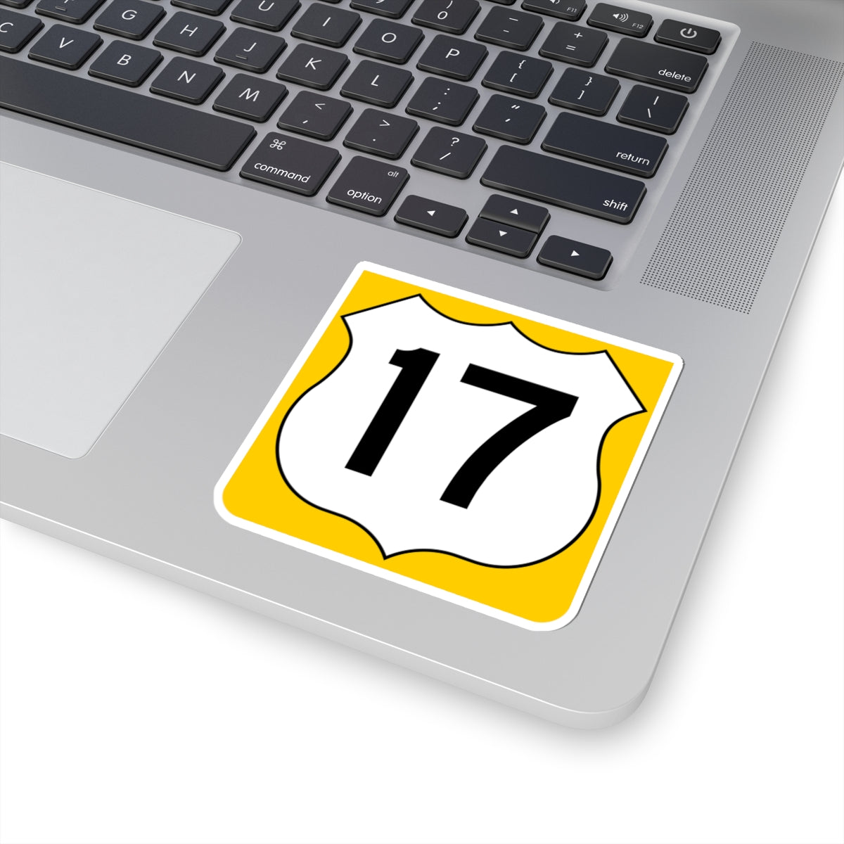US 17 FL reversed (Florida) (Road Sign) STICKER Vinyl Kiss-Cut Decal