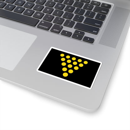 Flag of the Duke of Cornwall (England) STICKER Vinyl Kiss-Cut Decal