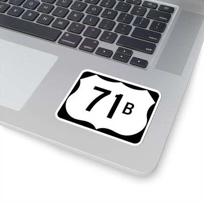 US 71B (Arkansas) (Road Sign) STICKER Vinyl Kiss-Cut Decal