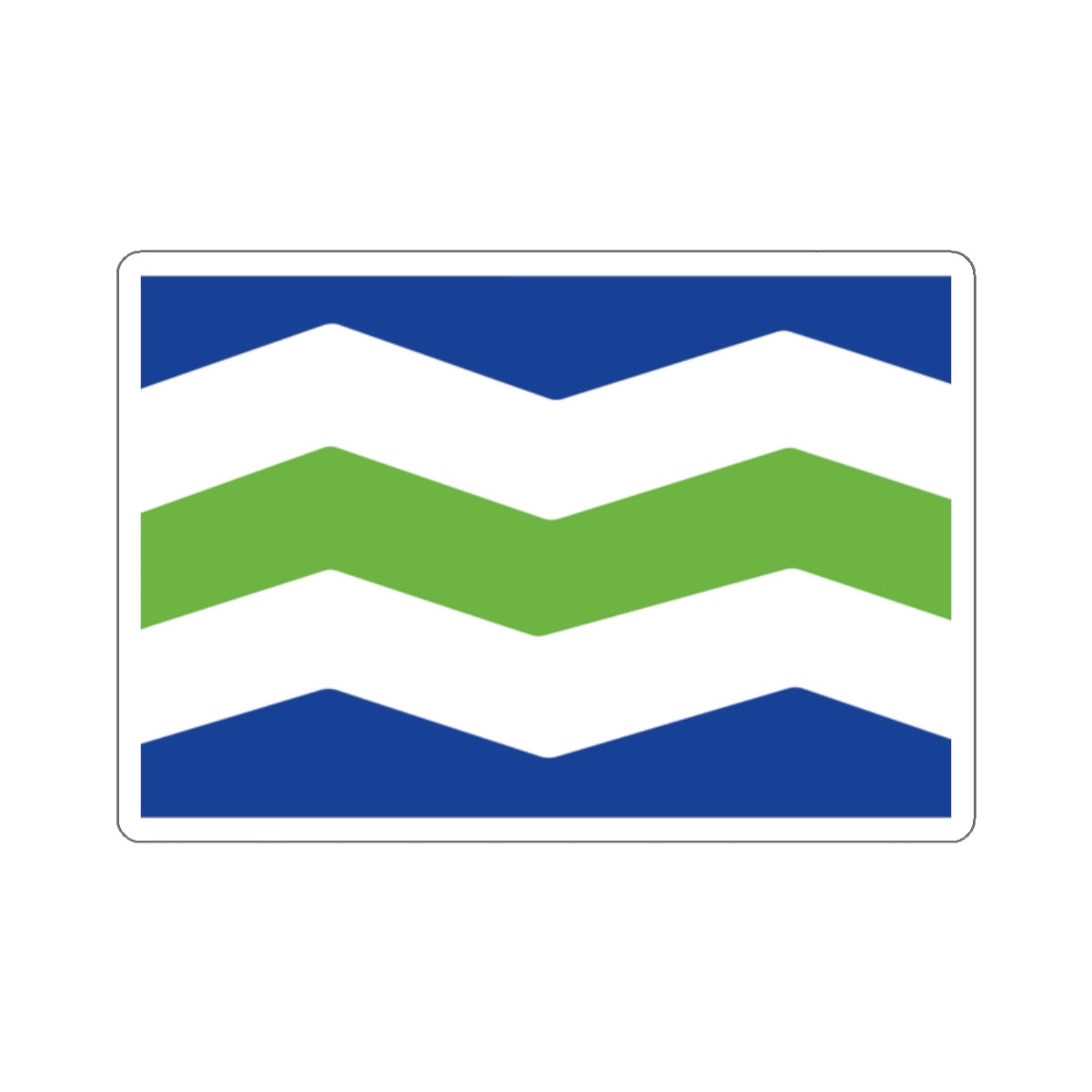 Flag of Burlington, Vermont - STICKER Vinyl Kiss-Cut Decal