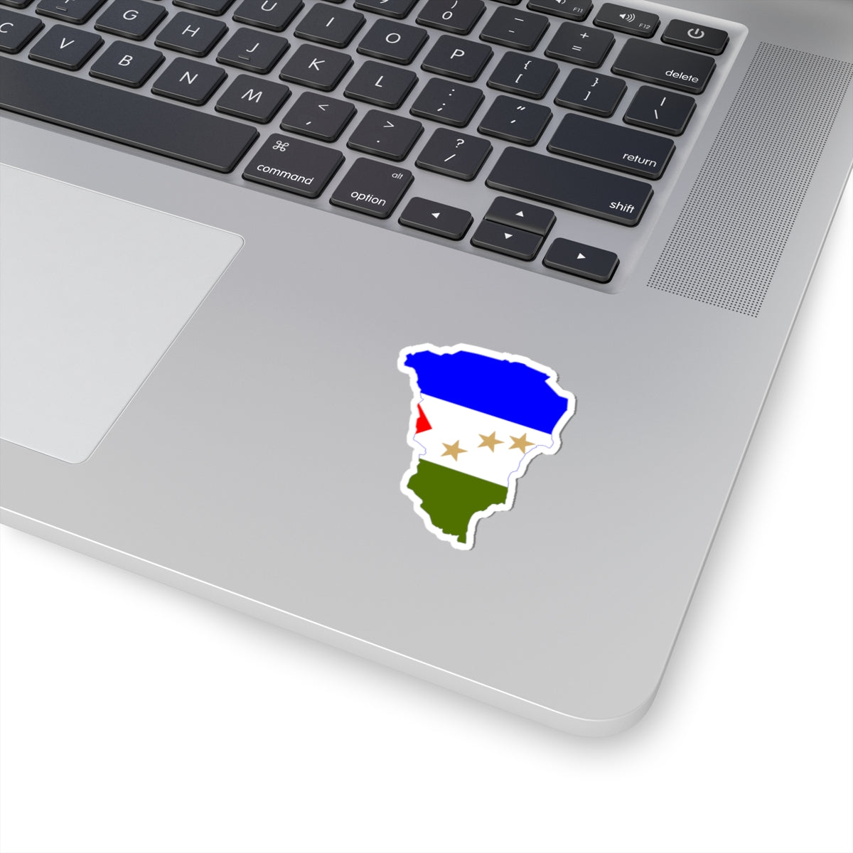 Flag-map of RAAS (Nicaragua) STICKER Vinyl Kiss-Cut Decal
