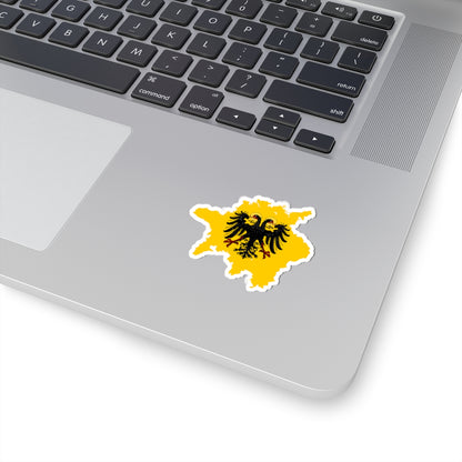 Flag-map of Holy Roman Empire 1648 (Germany) STICKER Vinyl Kiss-Cut Decal
