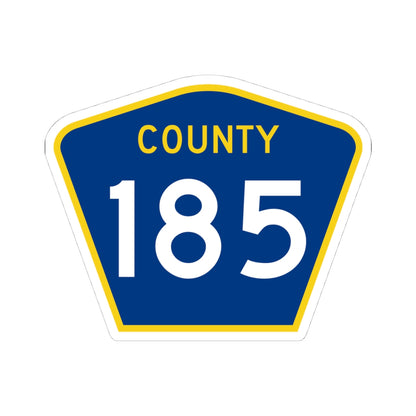County 185 MN (Minnesota) (Road Sign) STICKER Vinyl Kiss-Cut Decal