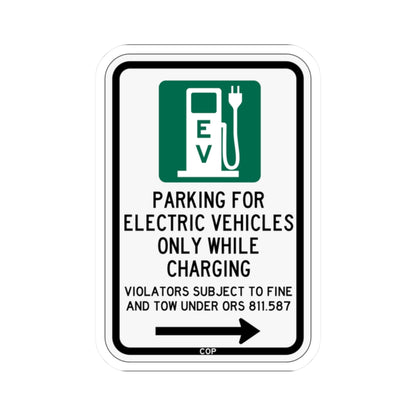 PBOT Road sign P1911R (Oregon) (Road Sign) STICKER Vinyl Kiss-Cut Decal