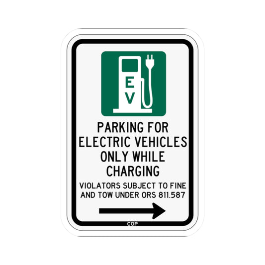 PBOT Road sign P1911R (Oregon) (Road Sign) STICKER Vinyl Kiss-Cut Decal