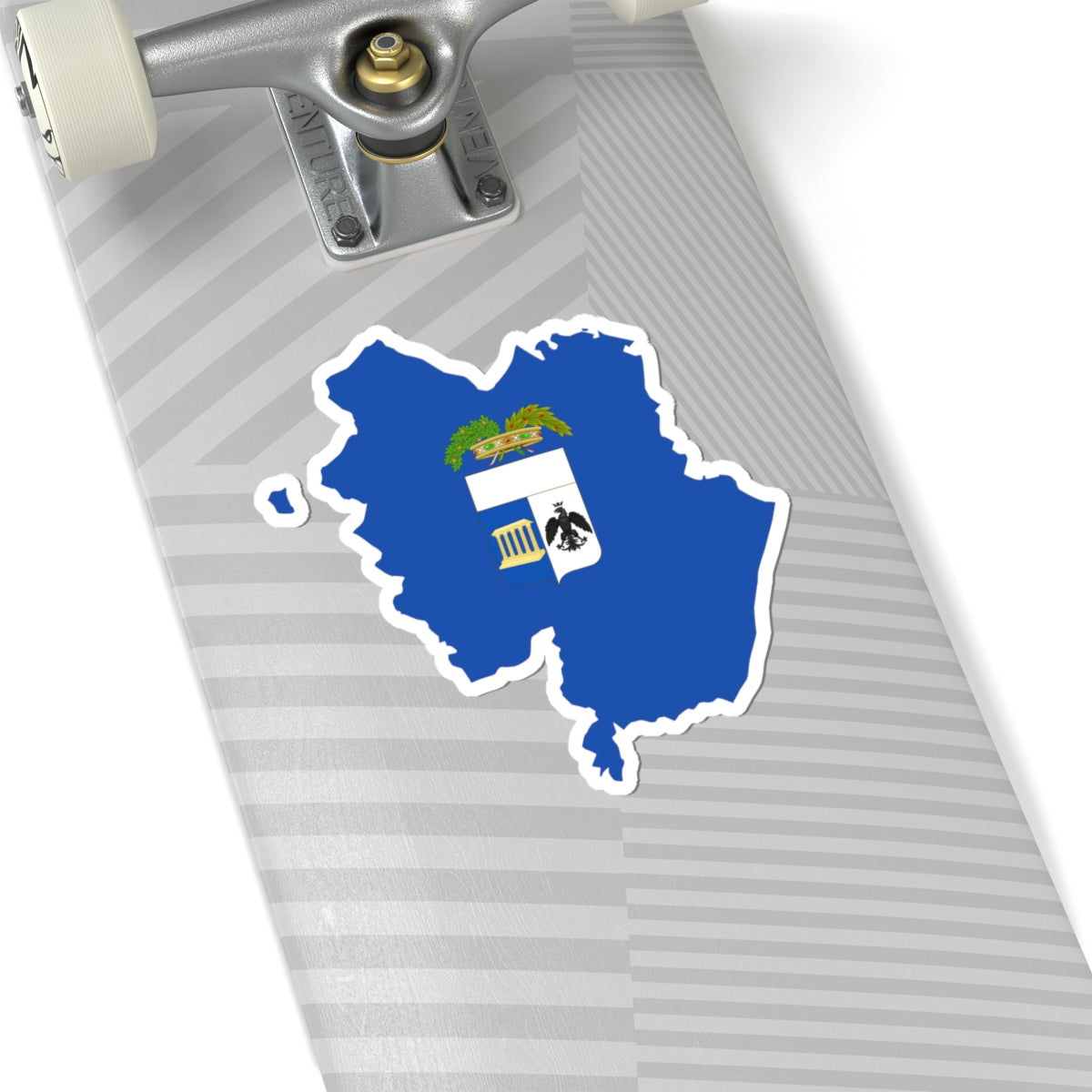 Flag map of the Province of Matera (Italy) STICKER Vinyl Kiss-Cut Decal