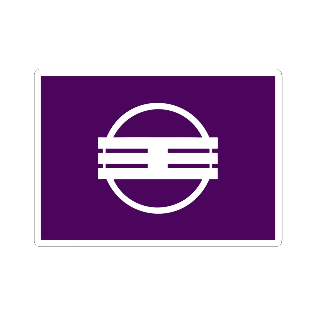 Flag of Oji Nara (Japan) STICKER Vinyl Kiss-Cut Decal