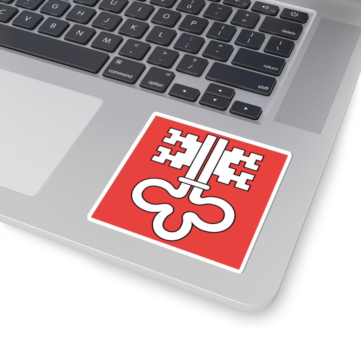Flag of Canton of Nidwalden (Switzerland) STICKER Vinyl Kiss-Cut Decal