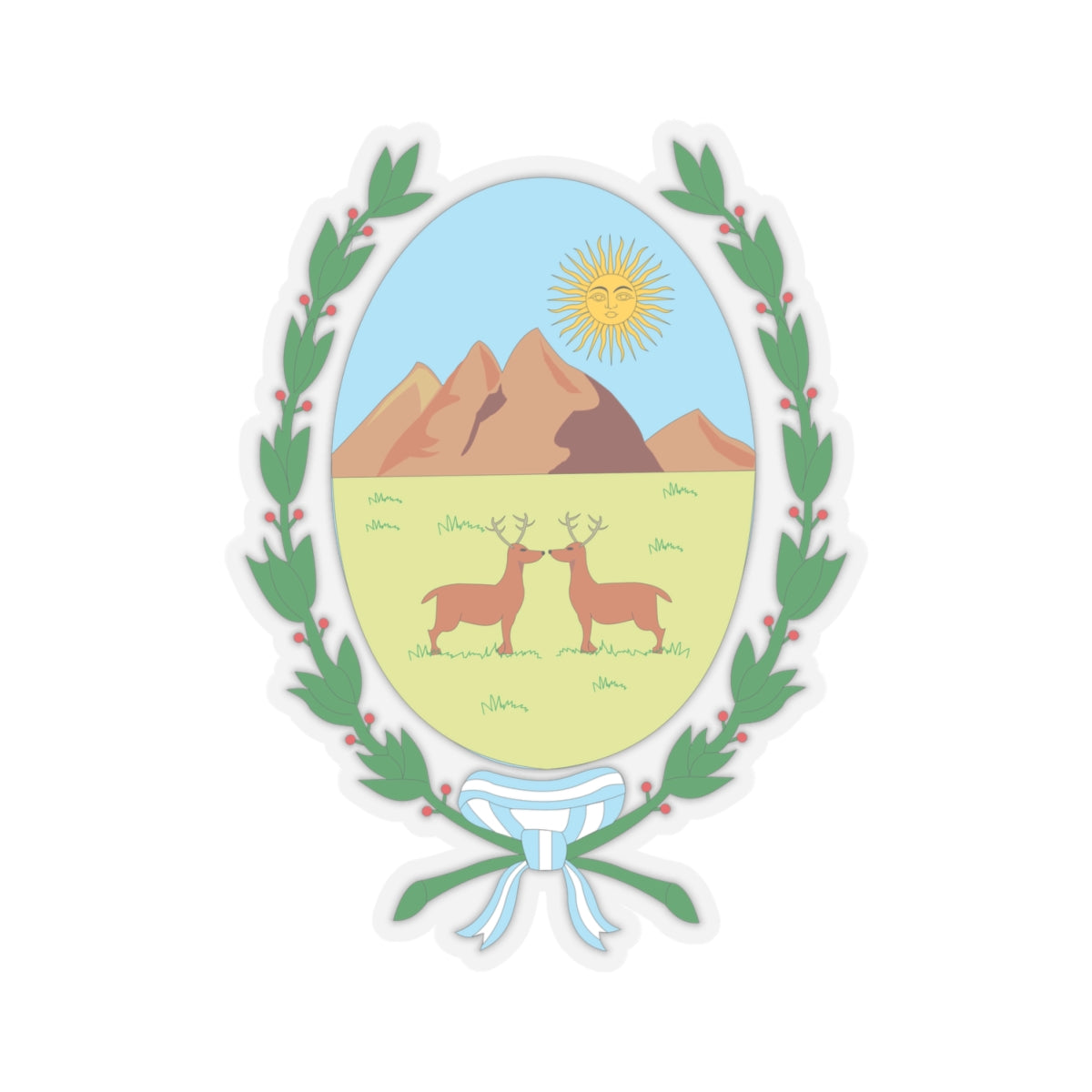 Coat of Arms San Luis Argentina - STICKER Vinyl Kiss-Cut Decal