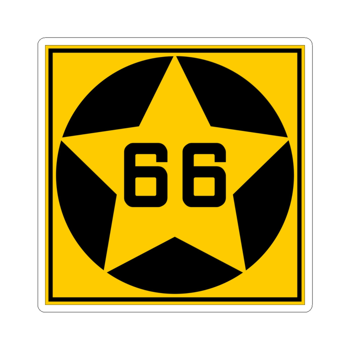 MN-66 1920 (Minnesota) (Road Sign) STICKER Vinyl Kiss-Cut Decal