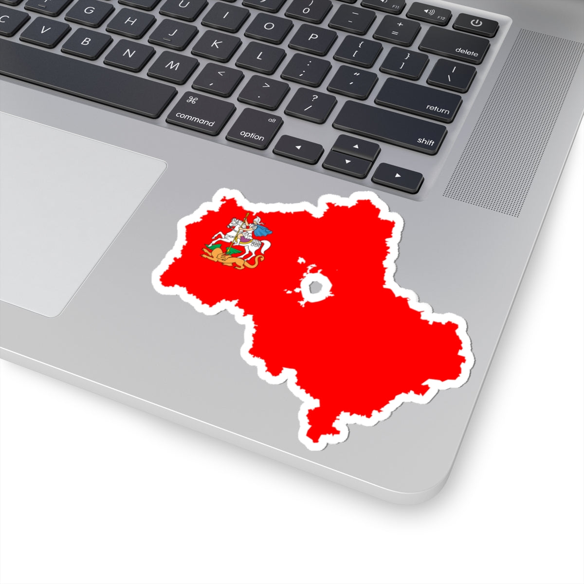 Flag-map of Moscow Oblast 1997-2011 (Russia) STICKER Vinyl Kiss-Cut Decal