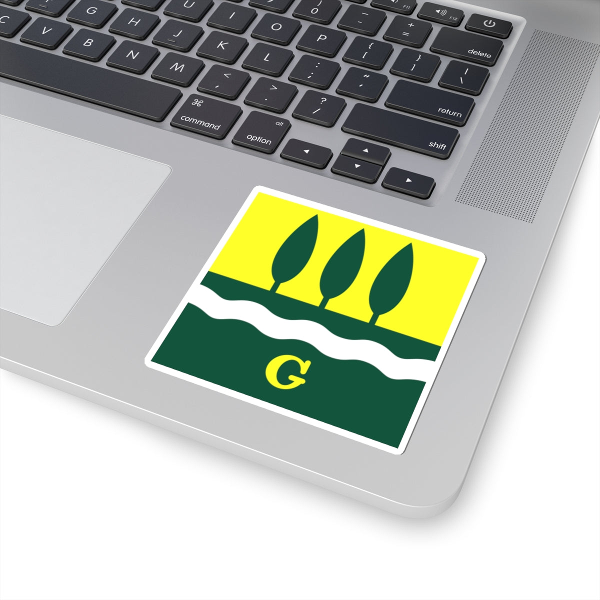 CHE Grunau ZH Flag (Switzerland) STICKER Vinyl Kiss-Cut Decal