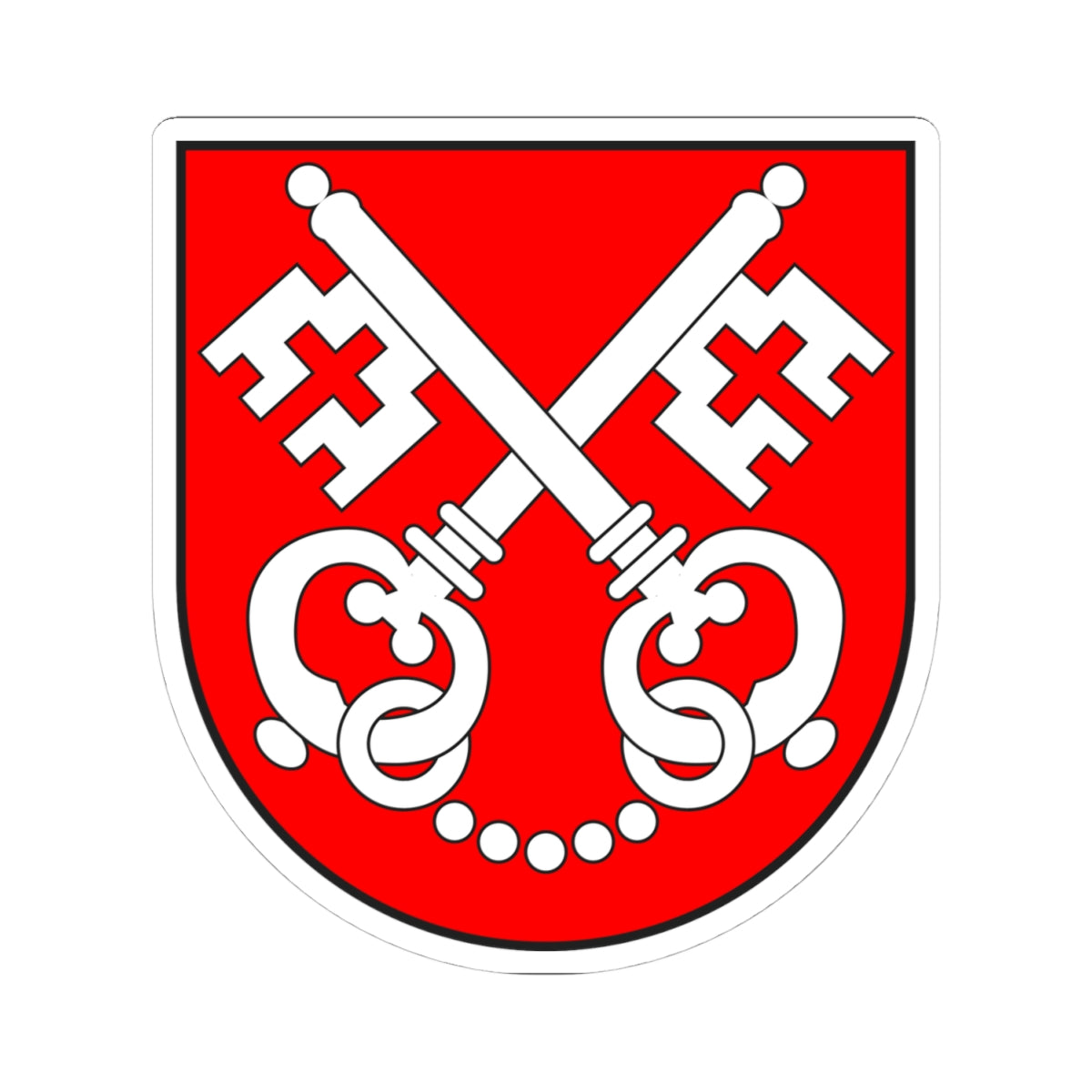 Poschiavo wappen (Switzerland) (Coat of Arms) STICKER Vinyl Kiss-Cut Decal