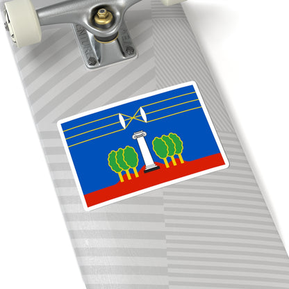 Flag of Krasnogorsky rayon Moscow oblast (Russia) STICKER Vinyl Kiss-Cut Decal