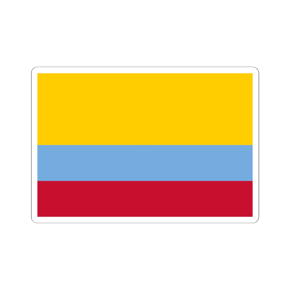Flag of Venezuela with no coat of arms 1811-1836 (Colombia) STICKER Vinyl Kiss-Cut Decal
