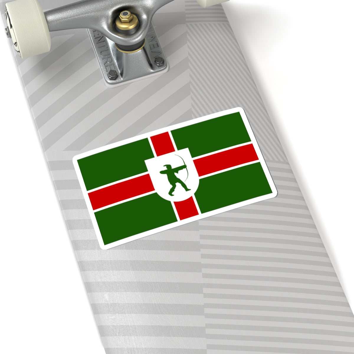 County Flag of Nottinghamshire (England) STICKER Vinyl Kiss-Cut Decal