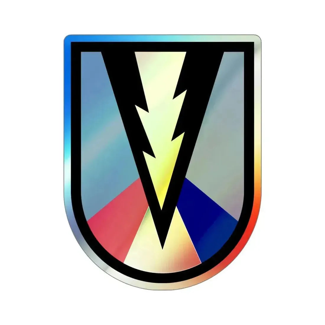 165th Infantry Brigade SSI (U.S. Army) Holographic STICKER Die-Cut Vinyl Decal 6 Inch Holographic - The Sticker Space