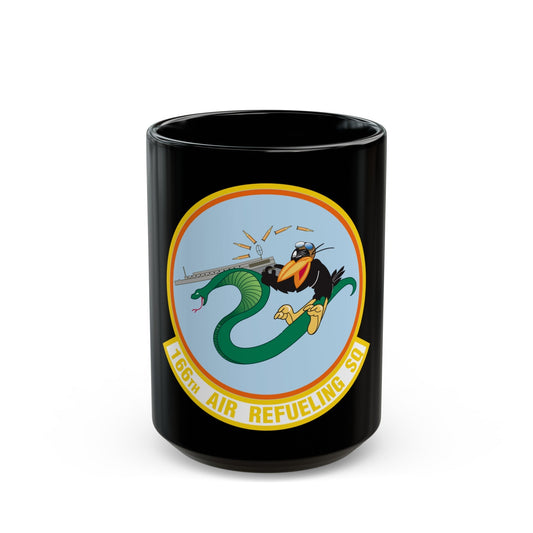 166 Air Refueling Squadron (U.S. Air Force) Black Coffee Mug-15oz-The Sticker Space