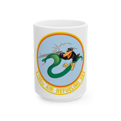 166 Air Refueling Squadron (U.S. Air Force) White Coffee Mug-15oz-The Sticker Space