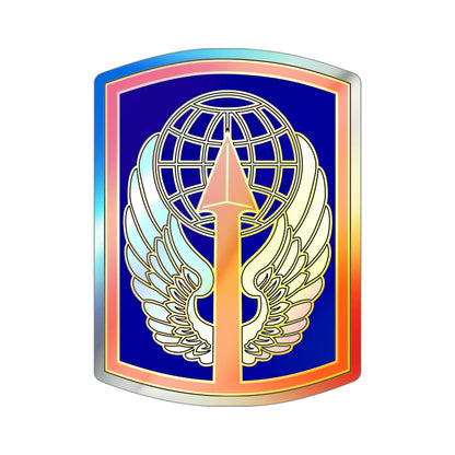 166 Aviation Brigade (U.S. Army) Holographic STICKER Die-Cut Vinyl Decal-4 Inch-The Sticker Space