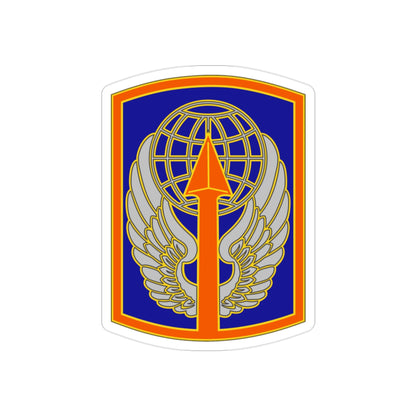 166 Aviation Brigade (U.S. Army) REVERSE PRINT Transparent STICKER-2" × 2"-The Sticker Space